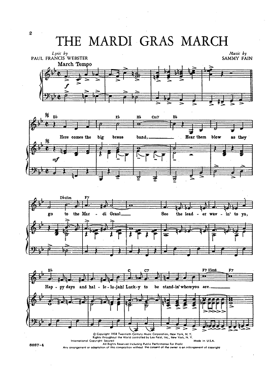 The Mardi Gras March