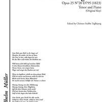 Des Baches Wiegenlied Op.25 No.20 D795