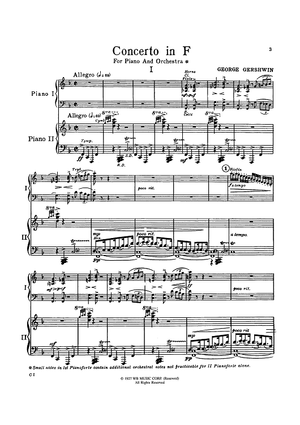 Concerto in F for Piano and Orchestra - 1st Movement