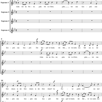 Gehn wir im Prater, gehn wir in d'Hetz, four voice canon in B-flat Major, K558