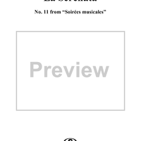 La Serenata, No. 11 from "Soirées musicales"