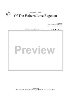 Of the Father's Love Begotten - Descant in C BC