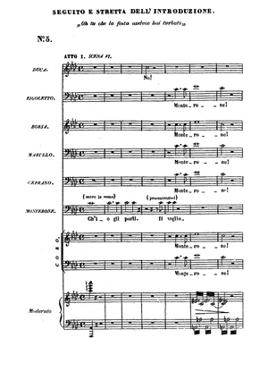 Rigoletto, Act 1, No. 5: O tu che la festa audace hui turbato&quot