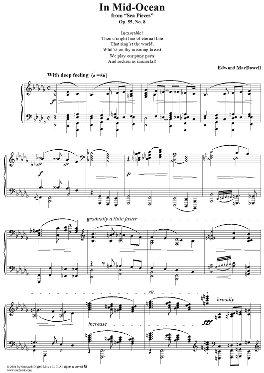 In Mid-Ocean, Op. 55, No. 8
