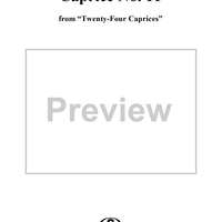Caprice No. 11 from "Twenty-Four Caprices"