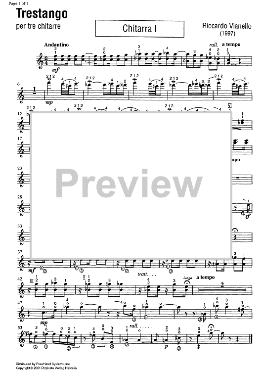 Trestango - Guitar 1