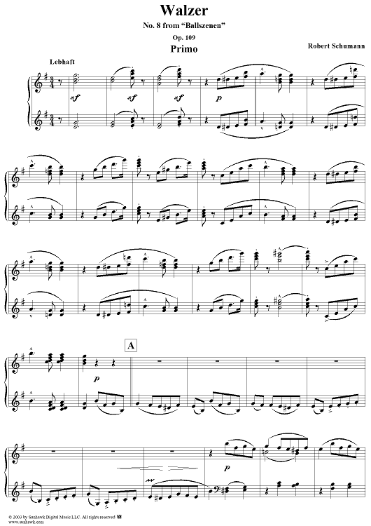 Ballszenen, No. 8: Walzer