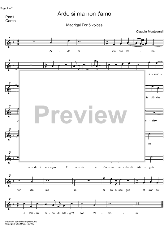 Ardo si ma non t'amo - Voice