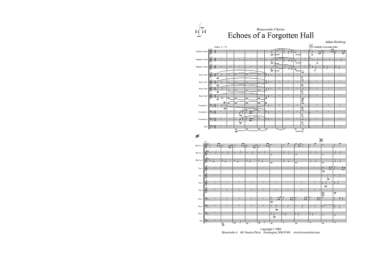 Echoes of a Forgotten Hall - Score