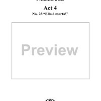Macbeth, Act 4, No. 23, Scena. "Ella è mortal"