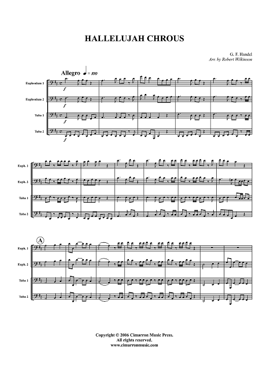 Hallelujah Chorus - Score