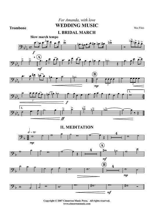 Wedding Music - Trombone