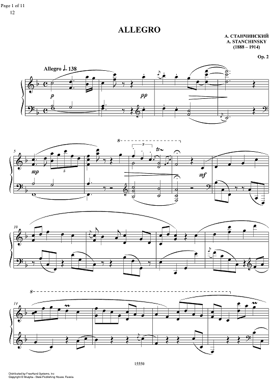 Allegro Op. 2