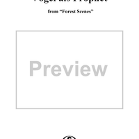 Waldszenen, Op. 82, No. 7 Vogel als Prophet