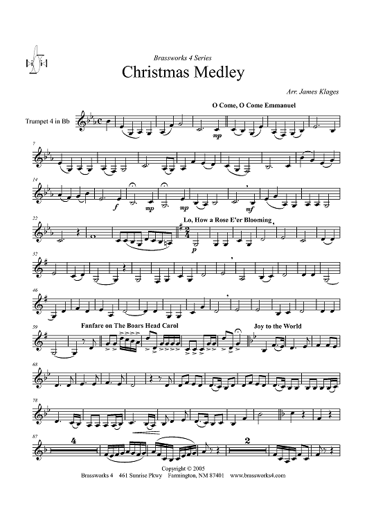 Christmas Medley - Trumpet 4