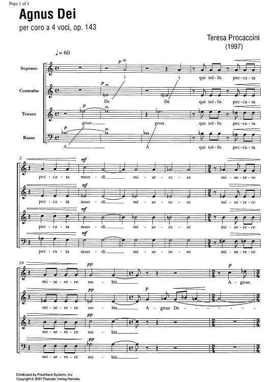 Agnus Dei Op.143