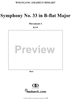 Symphony No. 33 in B-flat Major, Movement 2 - Full Score