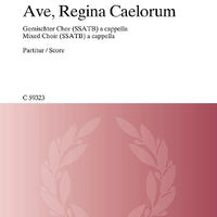 Ave, Regina Caelorum - Choral Score