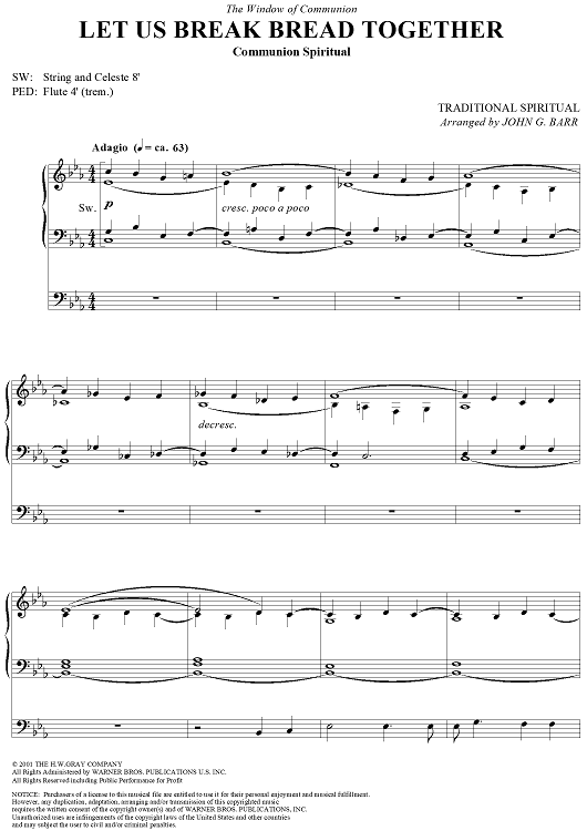 Let Us Break Bread Together