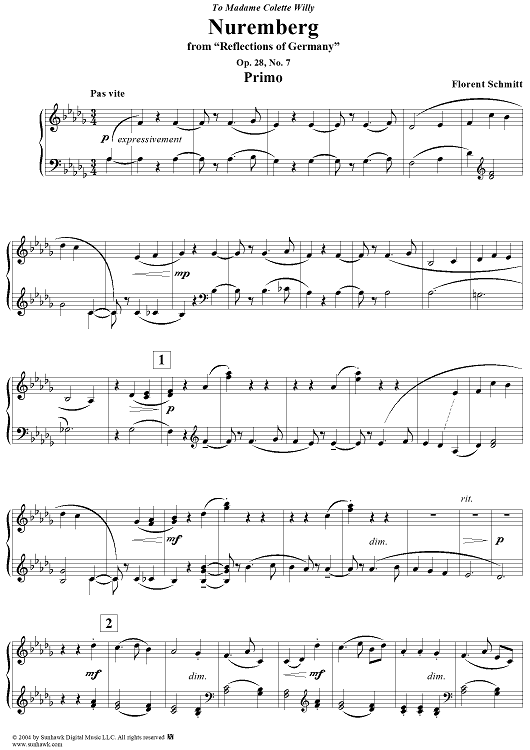 Nuremberg, from "Reflections of Germany", Op. 28