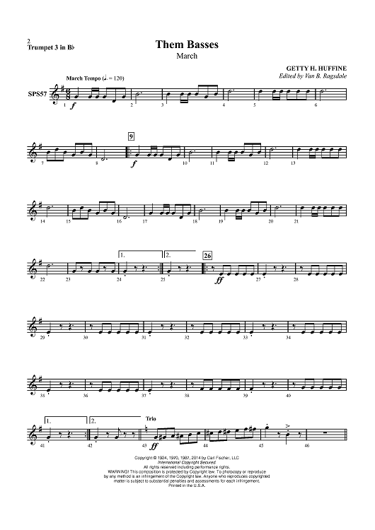 Them Basses - Trumpet 3 in Bb