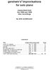 Gershwin's Improvisations for Solo Piano - Introduction
