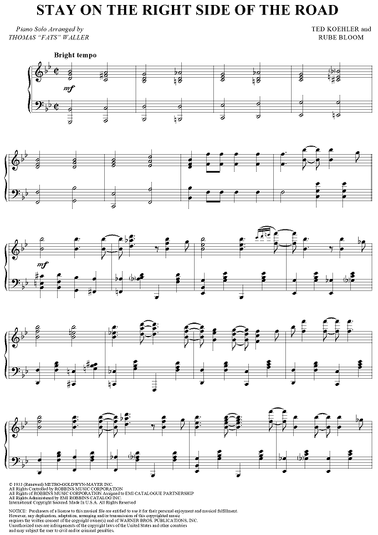 Stay on the Right Side of the Road