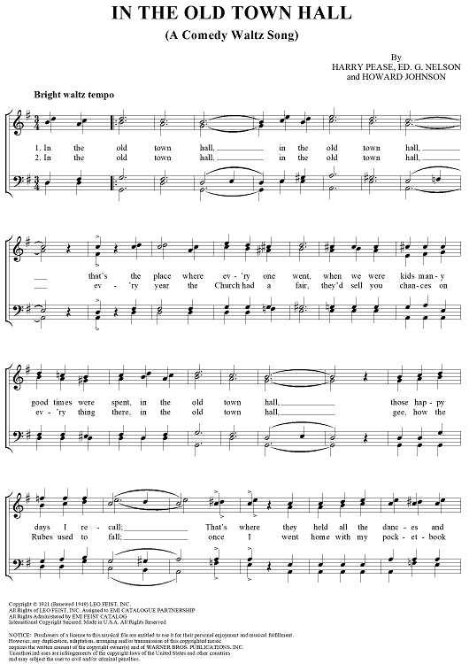 In the Old Town Hall