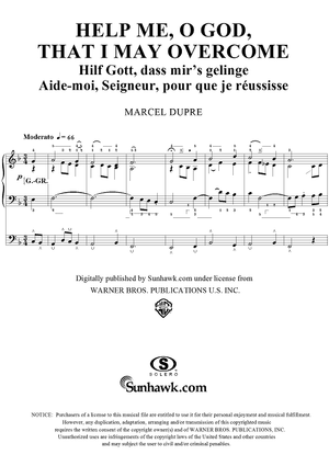 Help Me, O God, That I May Overcome, from "Seventy-Nine Chorales", Op. 28, No. 35