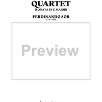 Quartet (Sonata in C major, Op. 15) - Score