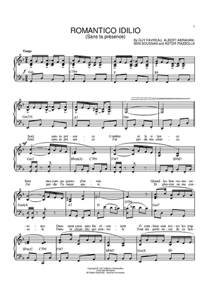 Romantico Idilio (Sans ta presence)