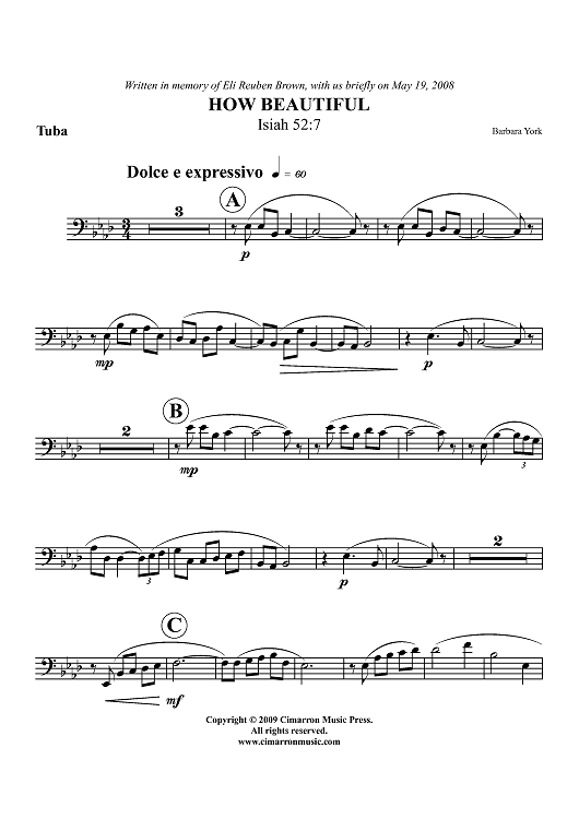 How Beautiful - Tuba