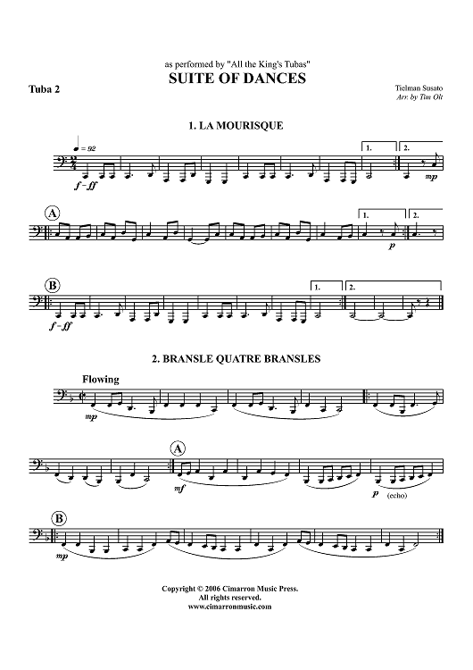 Suite of Dances - Tuba 2
