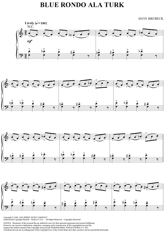 Blue Rondo a la Turk