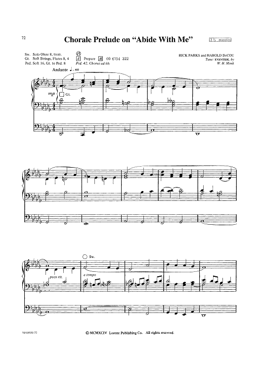 Chorale Prelude on "Abide With Me"