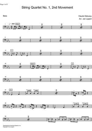 String Quartet No. 1  2nd movement - Bass
