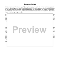 A Country Memory - Score