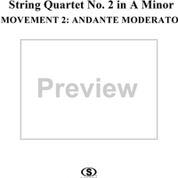 String Quartet No. 2, Movement 2 - Score