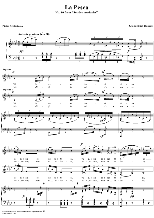 La Pesca, No. 10 from "Soirées musicales"