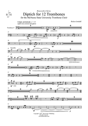 Diptich for Twelve Trombones - Trombone 9