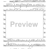 Two Madrigals, Vol. 5 - from Morley's "First Book of Madrigals to 4 Voices" (1594) - Trombone 1