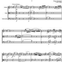 String Trio Bb Major D581A - Score