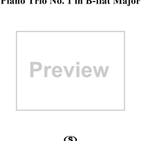 Piano Trio No. 1 in B-flat Major K254 - Piano Score