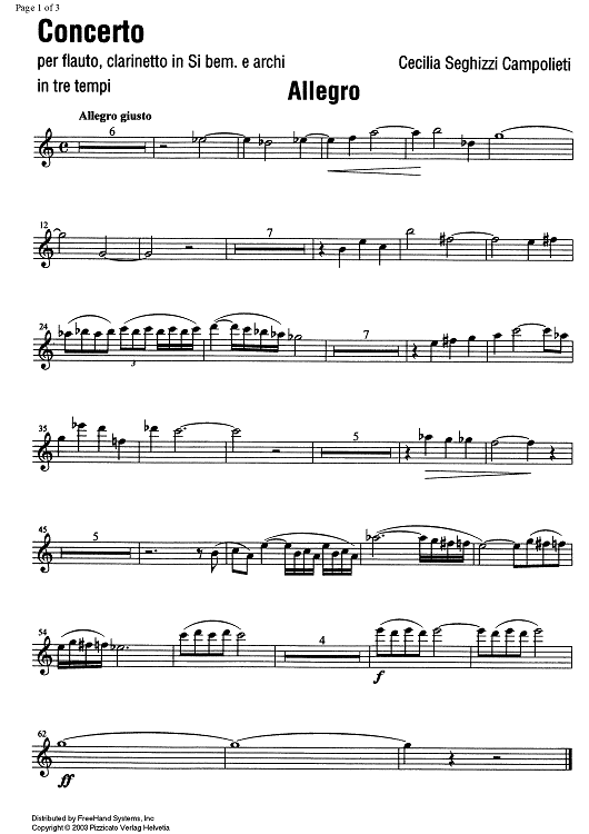 Concerto - Clarinet in B-flat