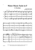 Water Music Suites - Score