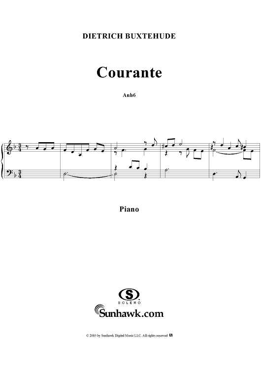 Courante in D Minor (Anh6)