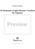 36 Elementary Eight-Measure Vocalises for Soprano, Op. 92