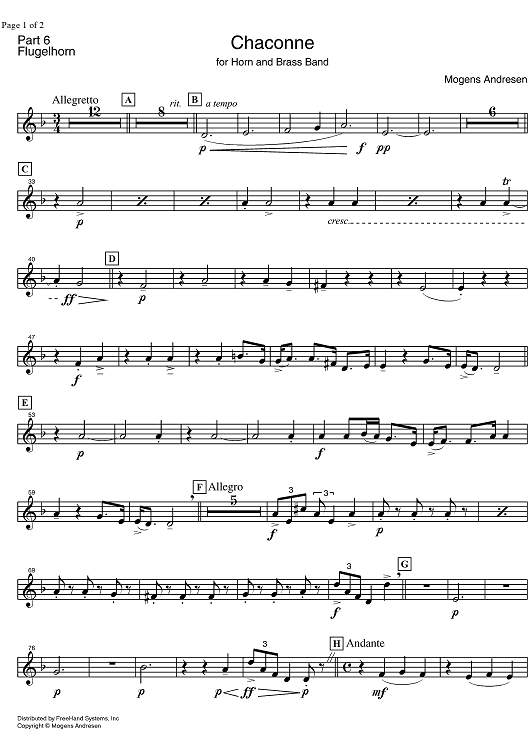 Chaconne - Flugelhorn