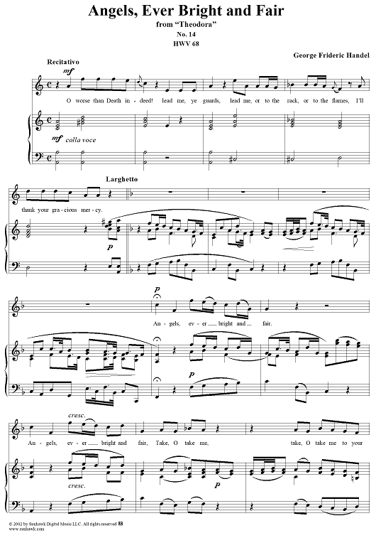 Angels, Ever Bright and Fair - from "Theodora"