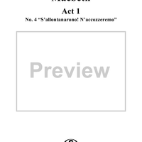 Macbeth, Act 1, No. 4, Choir. "S'allontanarono! N'accozzeremo"